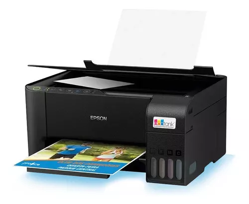 Impressora 3x1 Multifuncional Epson Ecotank L3250 Wifi Biv Cor Preto 100V/240V - Imagem 3